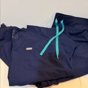 Figs Navy Scrub Set XL